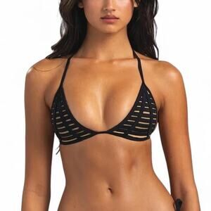 Beach bunny black bikini top